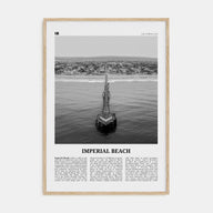 Imperial Beach Travel B&W Poster
