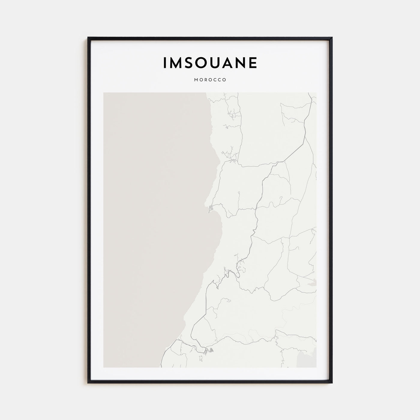 Imsouane Map Portrait Poster