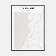 Imsouane Map Portrait Poster