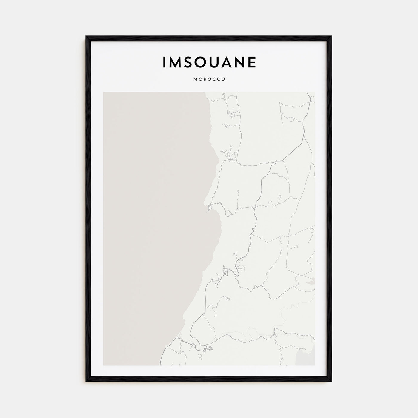 Imsouane Map Portrait Poster