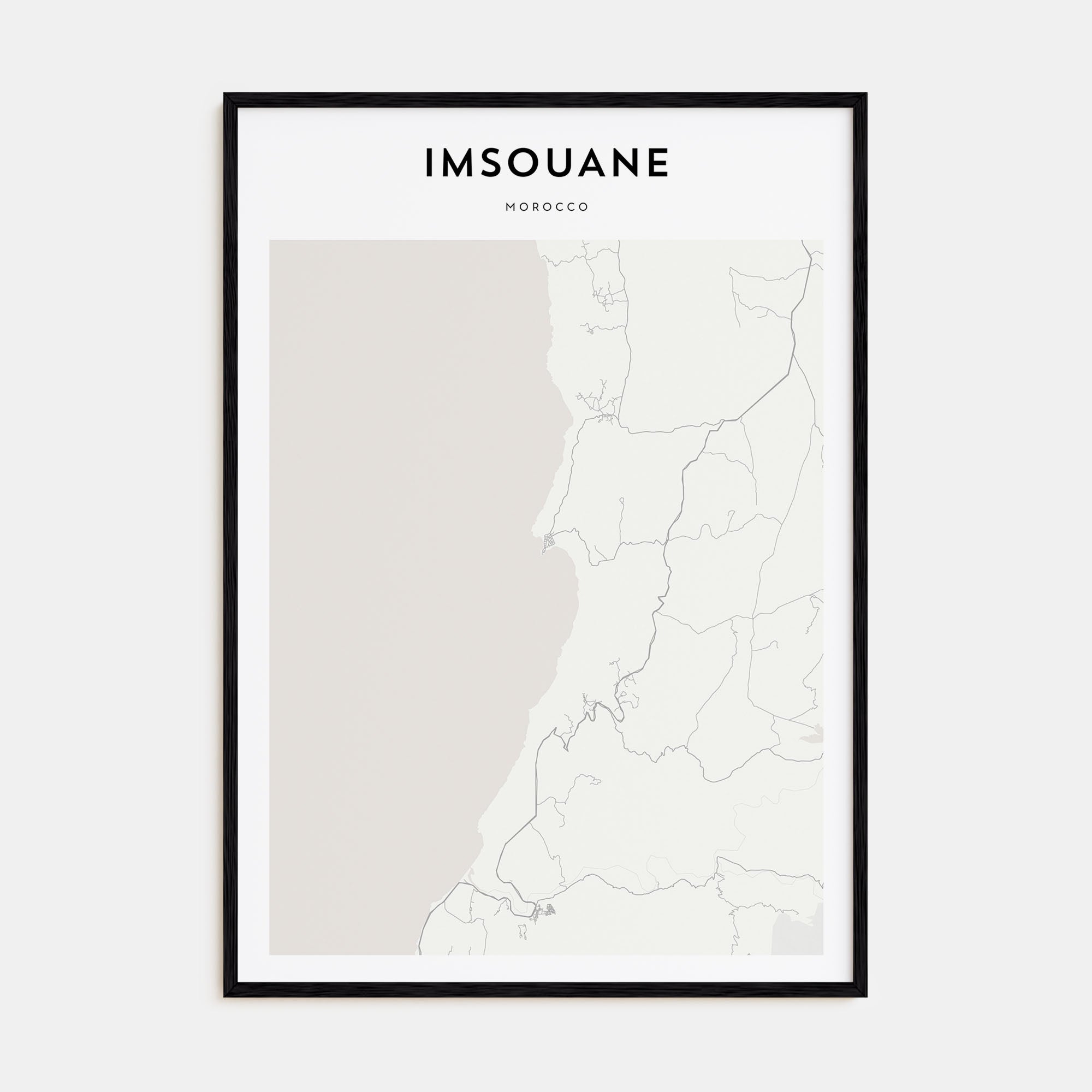 Imsouane Map Portrait Poster