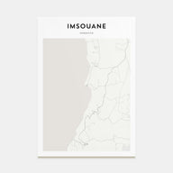 Imsouane Map Portrait Poster