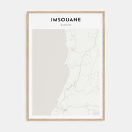 Imsouane Map Portrait Poster