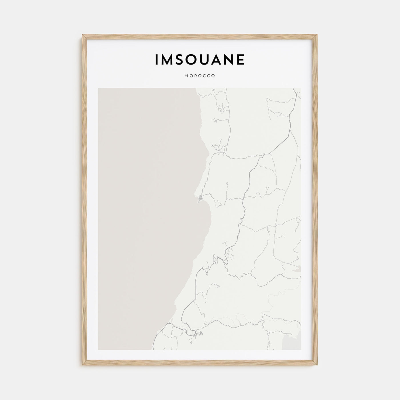 Imsouane Map Portrait Poster
