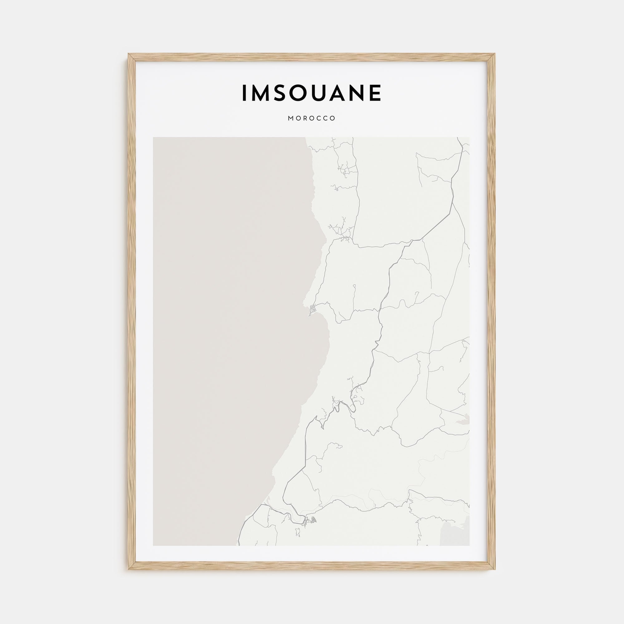 Imsouane Map Portrait Poster
