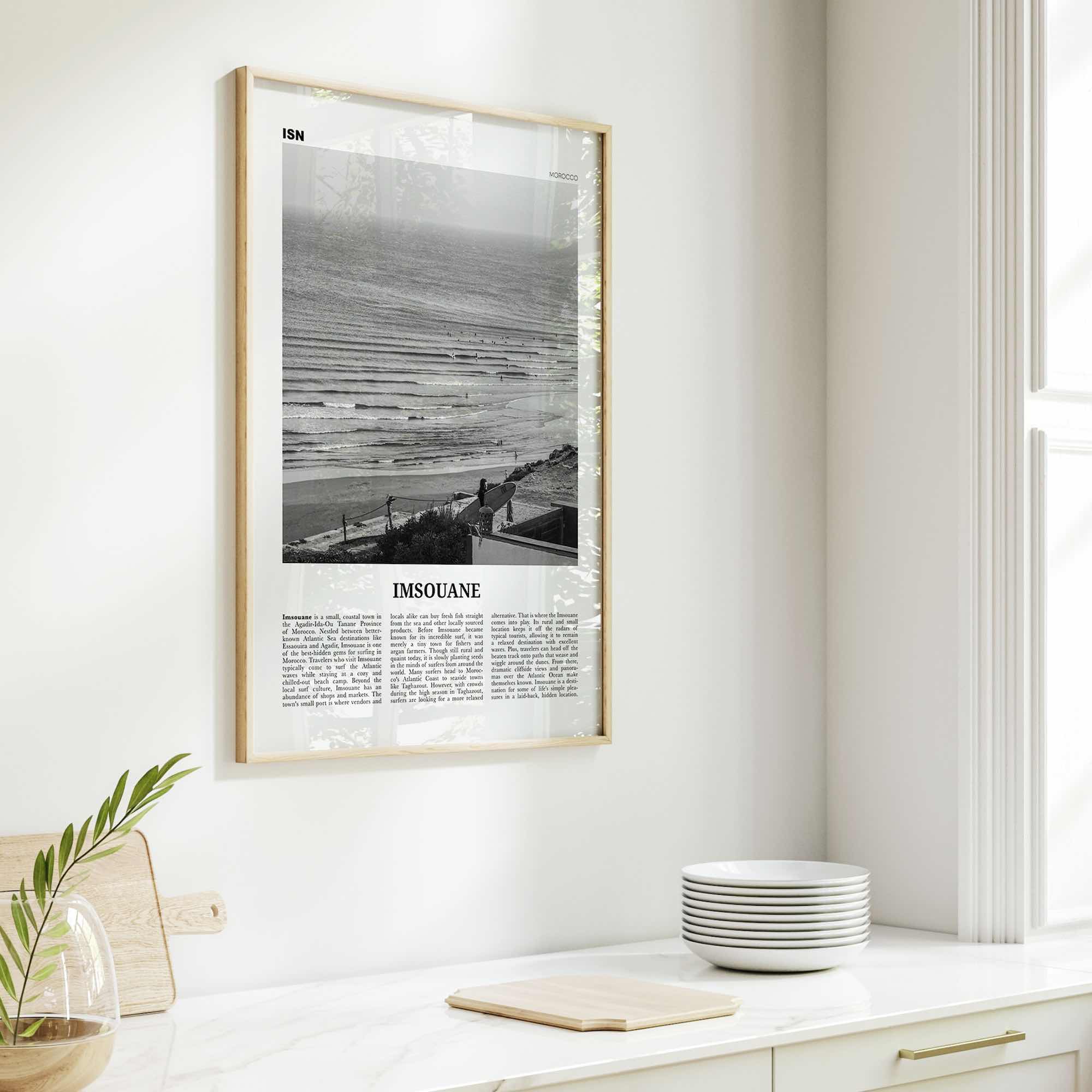 Imsouane Print Black and White, Imsouane Wall Art, Imsouane Poster, Imsouane Photo, Imsouane Wall Décor, Imsouane Surf, Morocco