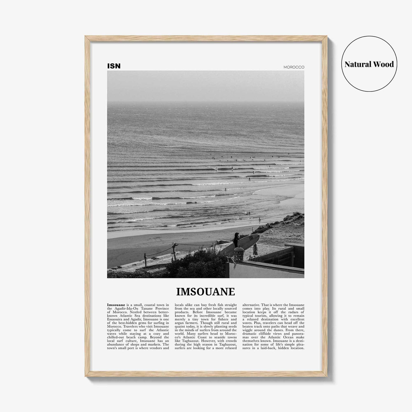 Imsouane Print Black and White, Imsouane Wall Art, Imsouane Poster, Imsouane Photo, Imsouane Wall Décor, Imsouane Surf, Morocco