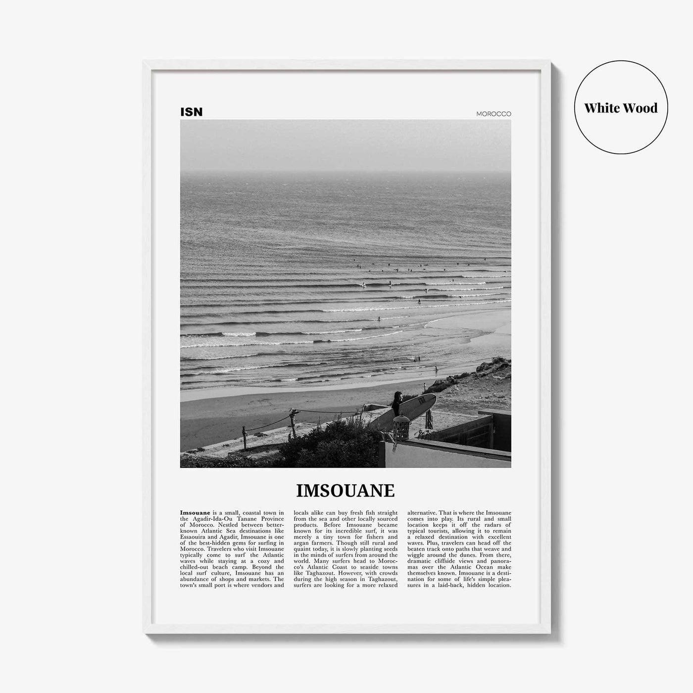 Imsouane Print Black and White, Imsouane Wall Art, Imsouane Poster, Imsouane Photo, Imsouane Wall Décor, Imsouane Surf, Morocco