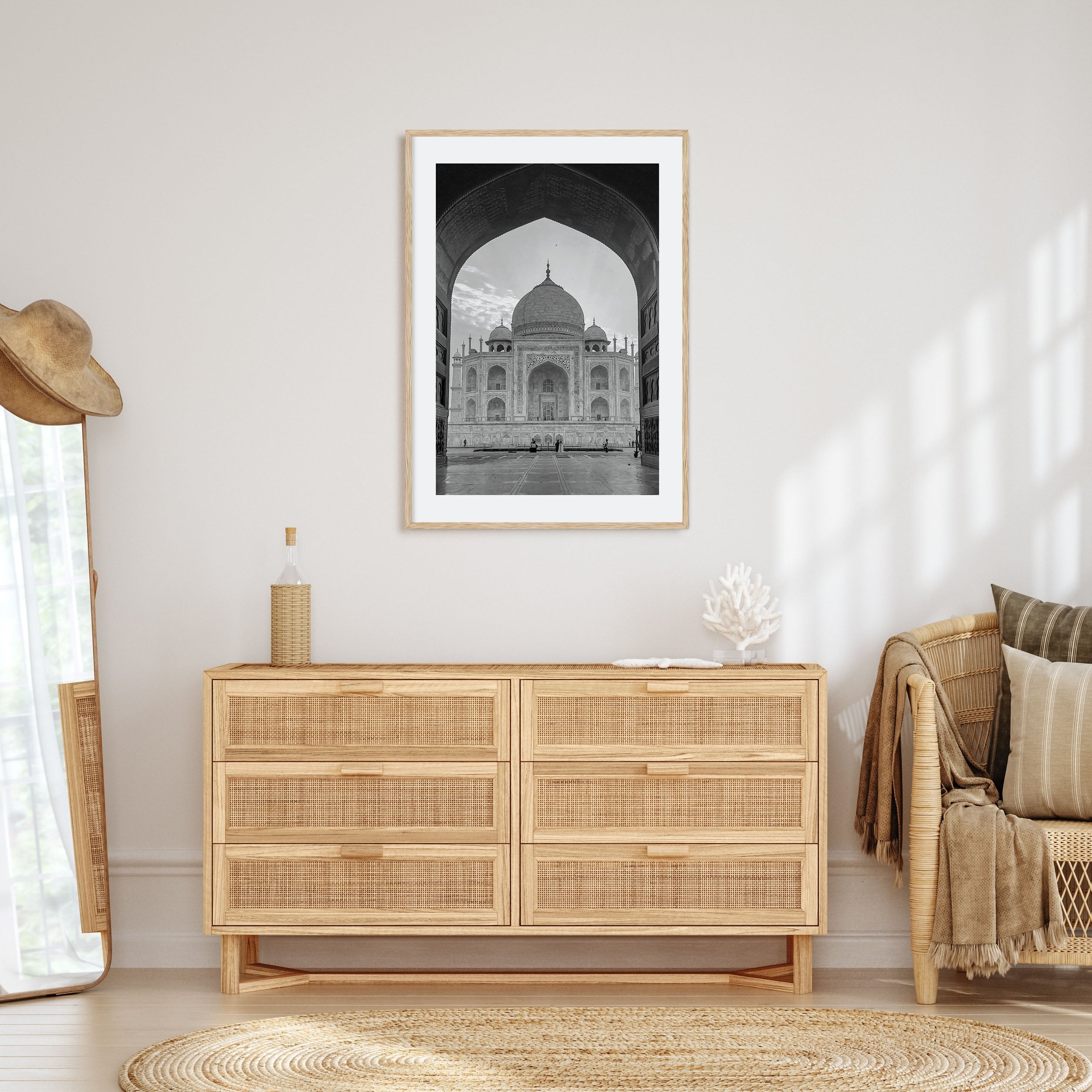 India Photo B&W Poster