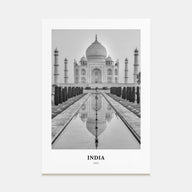 India Portrait B&W Poster