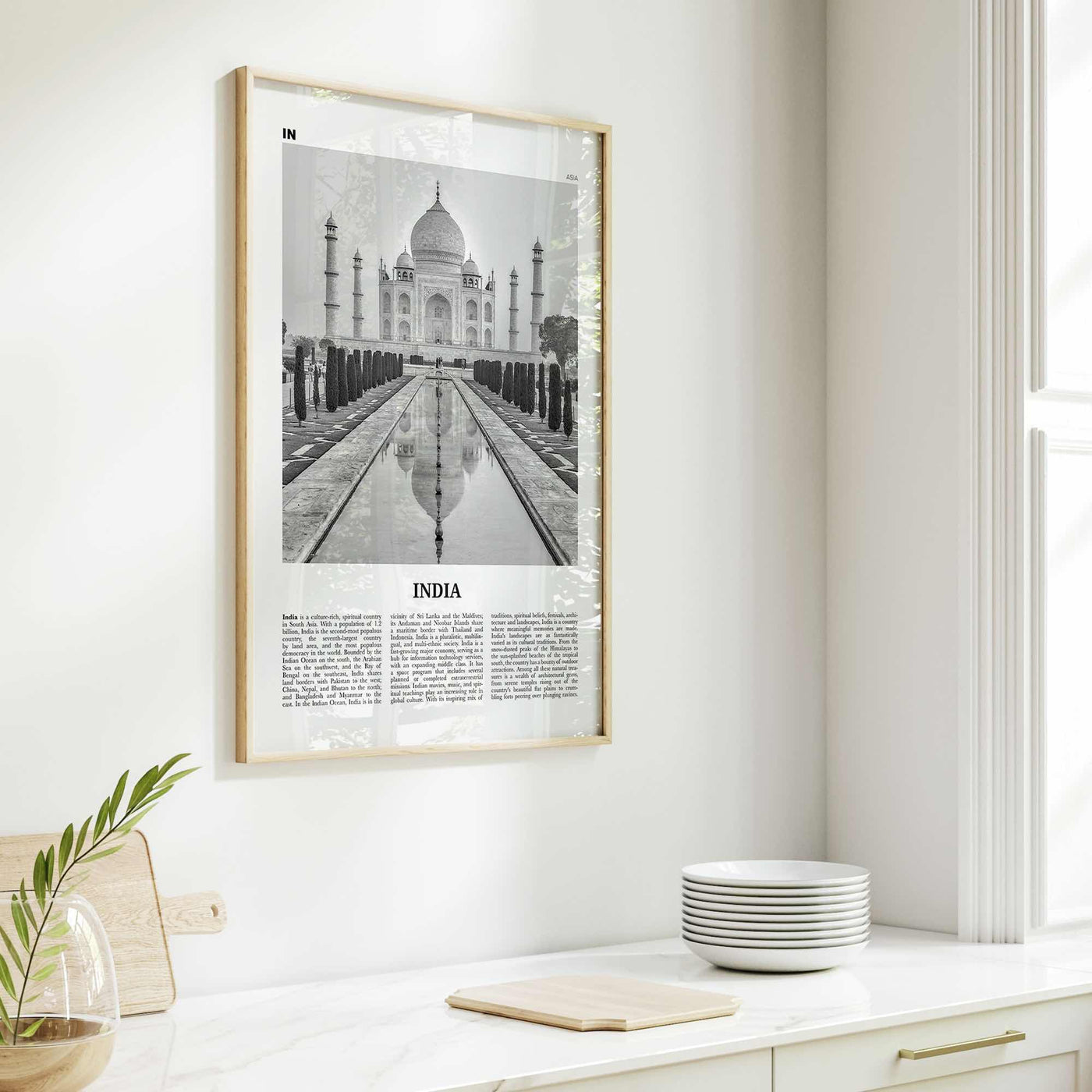 India Print Black and White, India Wall Art, India Poster, India Photo, Republic of India, Bhārat Gaṇarājya, Mumbai, New Delhi, Asia