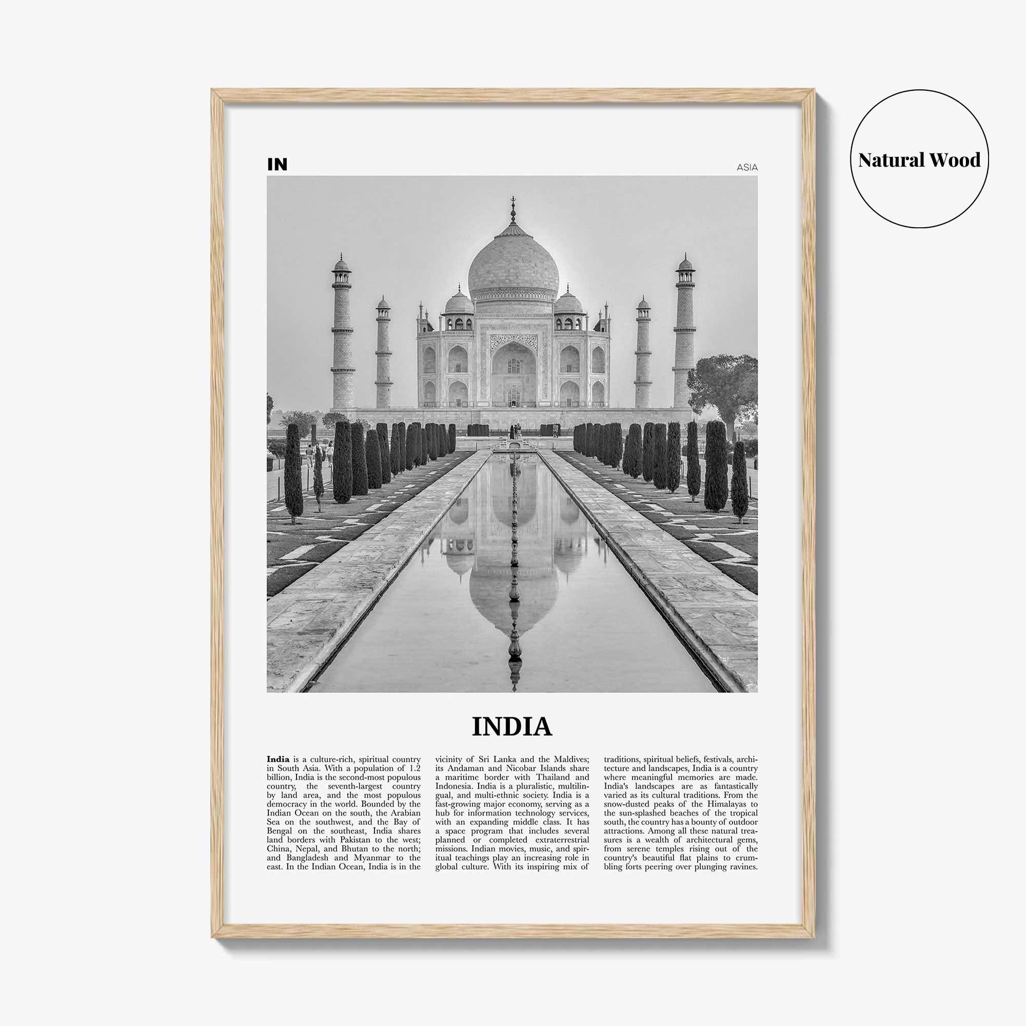 India Print Black and White, India Wall Art, India Poster, India Photo, Republic of India, Bhārat Gaṇarājya, Mumbai, New Delhi, Asia