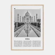 India Travel B&W Poster