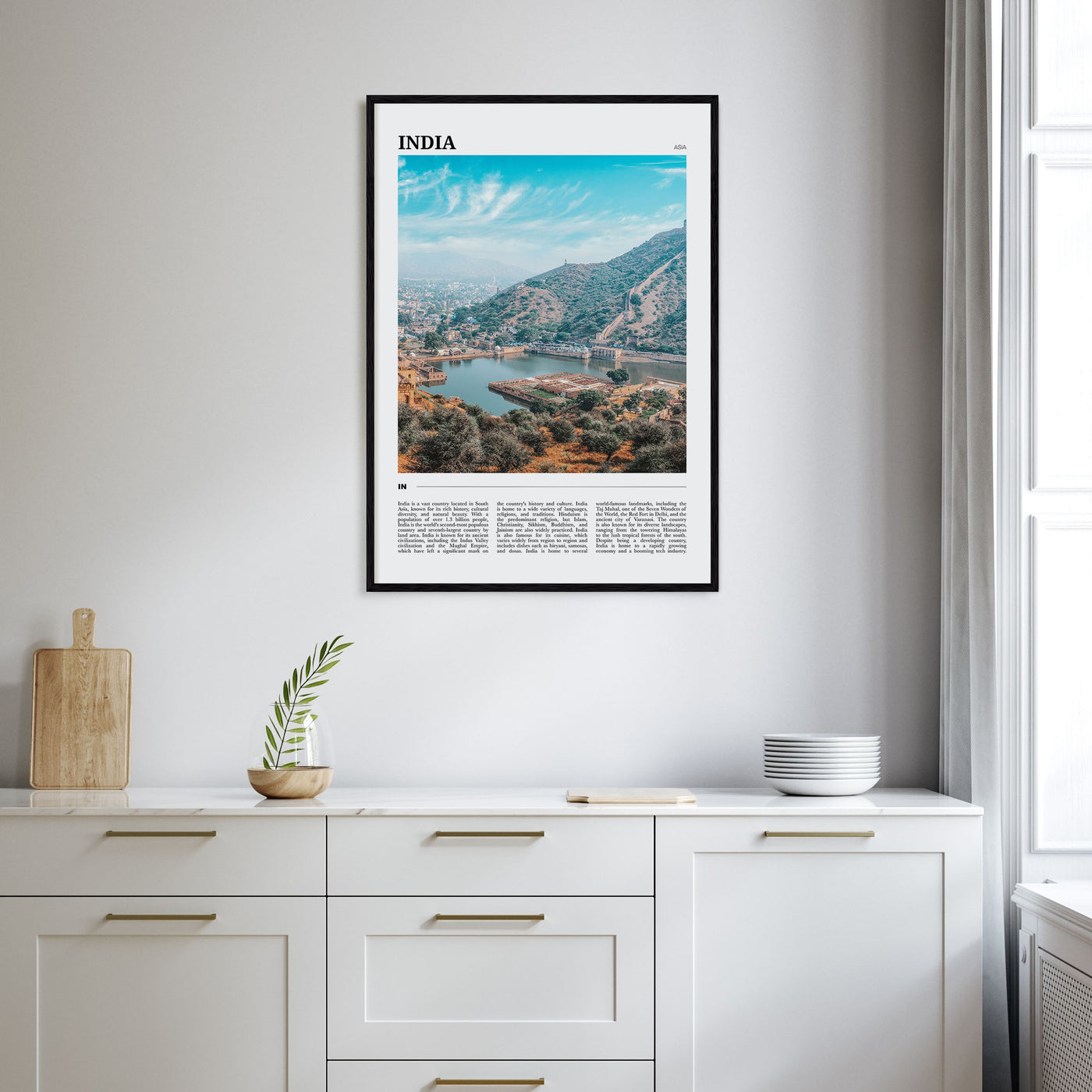 India Travel Color Poster
