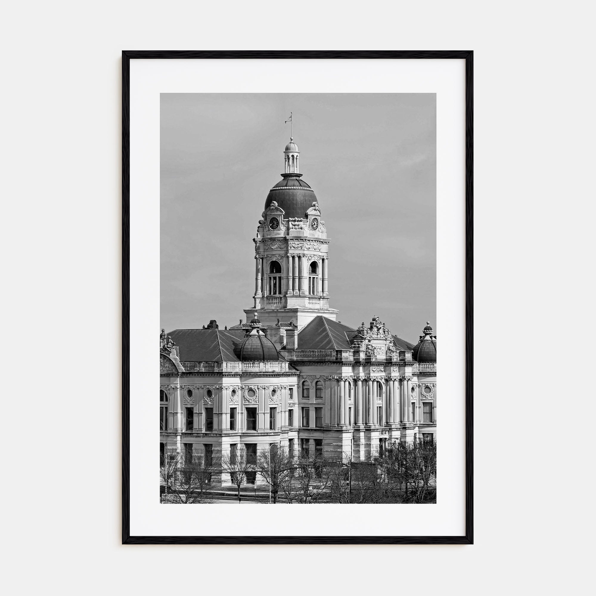 Indiana Photo B&W Poster