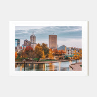 Indianapolis Landscape Color Poster
