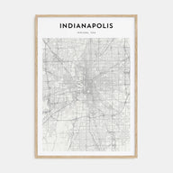 Indianapolis Map Portrait Poster