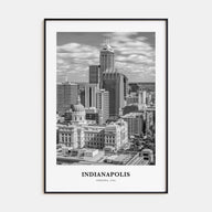 Indianapolis Portrait B&W No 1 Poster