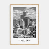 Indianapolis Portrait B&W No 1 Poster
