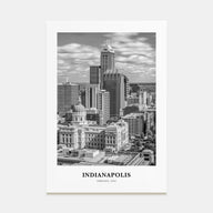 Indianapolis Portrait B&W No 1 Poster