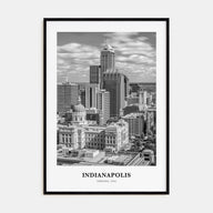 Indianapolis Portrait B&W No 1 Poster