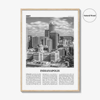 Indianapolis Print Black and White No 1, Indianapolis Wall Art, Indianapolis Poster, Indianapolis Photo, Indiana USA United States
