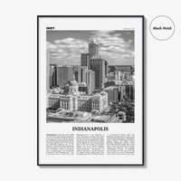 Indianapolis Print Black and White No 1, Indianapolis Wall Art, Indianapolis Poster, Indianapolis Photo, Indiana USA United States