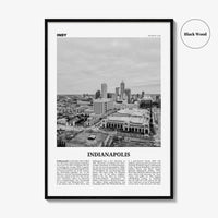 Indianapolis Print Black and White No 2, Indianapolis Wall Art, Indianapolis Poster, Indianapolis Photo, Indiana USA United States