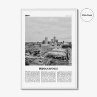 Indianapolis Print Black and White No 2, Indianapolis Wall Art, Indianapolis Poster, Indianapolis Photo, Indiana USA United States