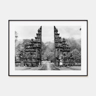 Indonesia Landscape B&W Poster