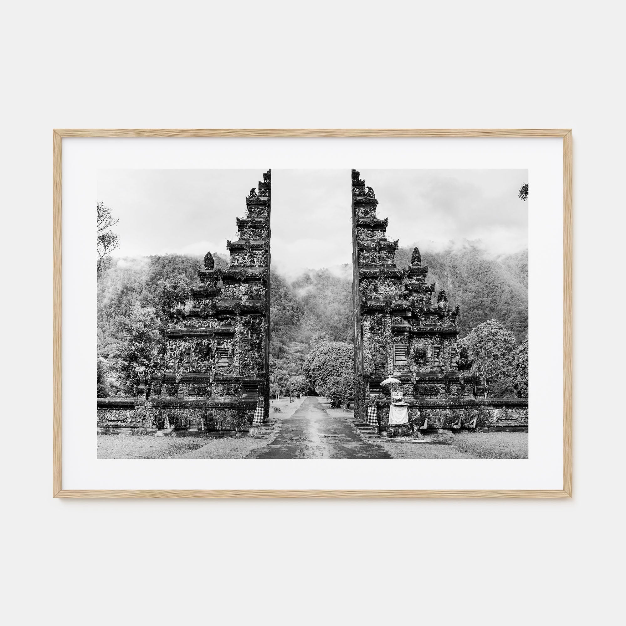 Indonesia Landscape B&W Poster