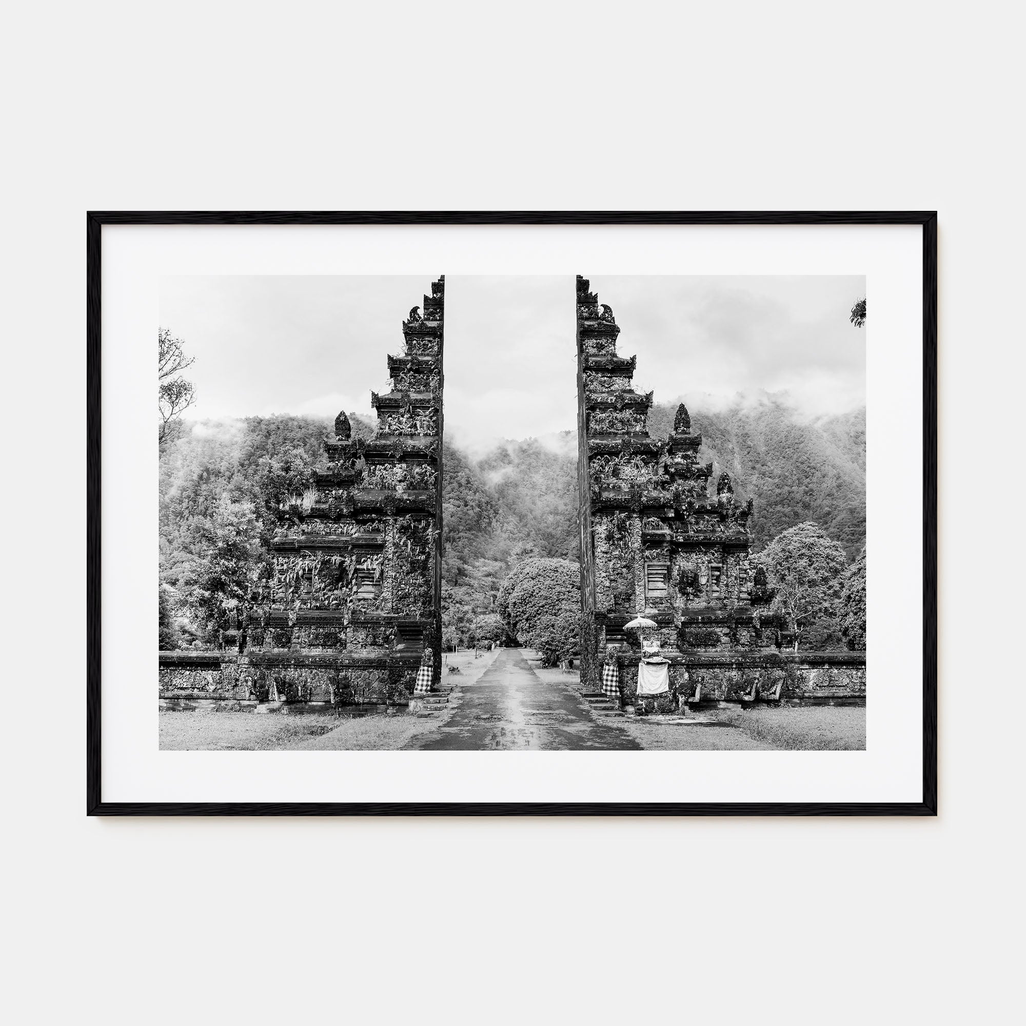 Indonesia Landscape B&W Poster