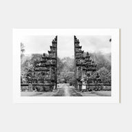 Indonesia Landscape B&W Poster