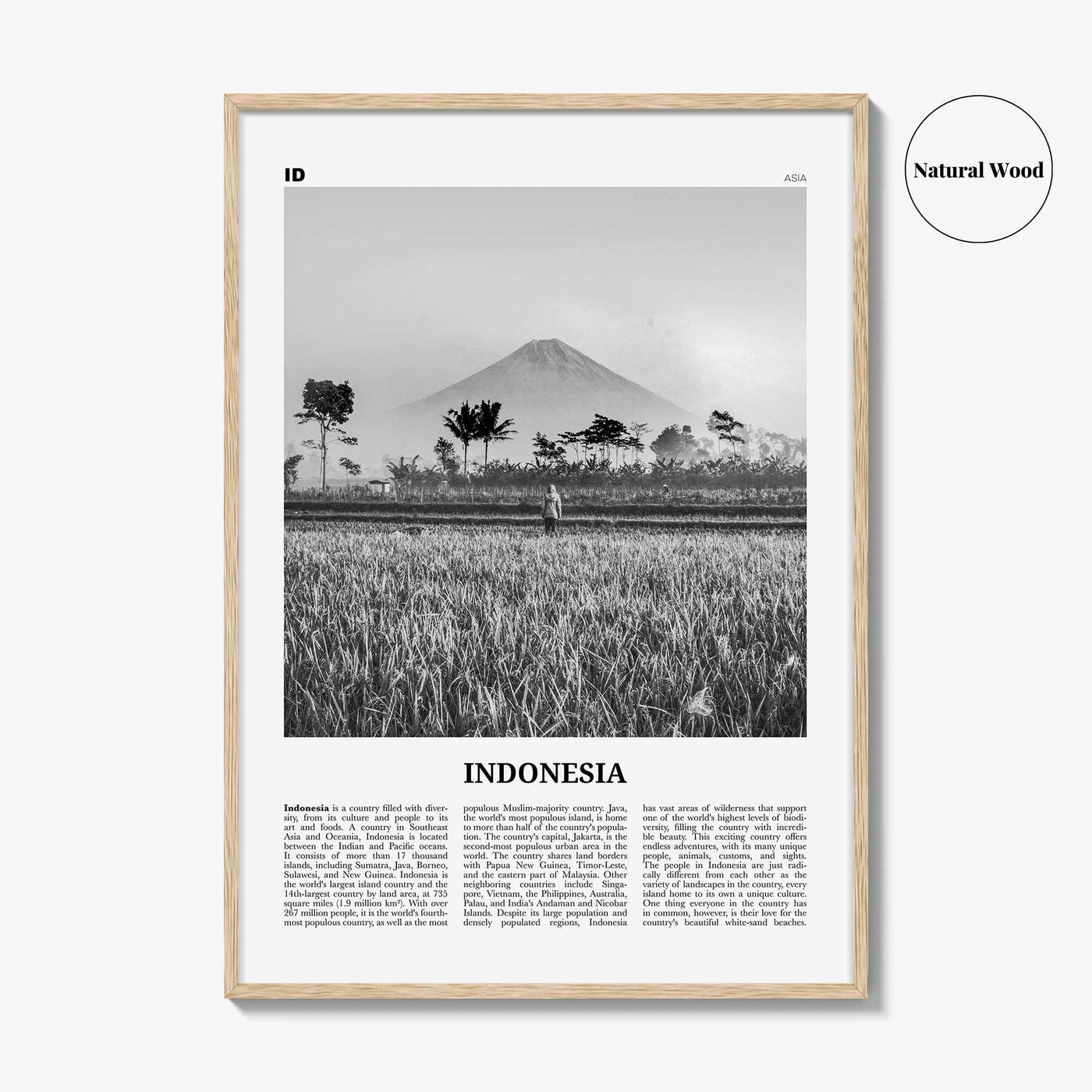 Indonesia Print Black and White No 1, Indonesia Wall Art, Indonesia Poster, Indonesia Photo, Indonesia, Jakarta, Java, Sumatra, Asia