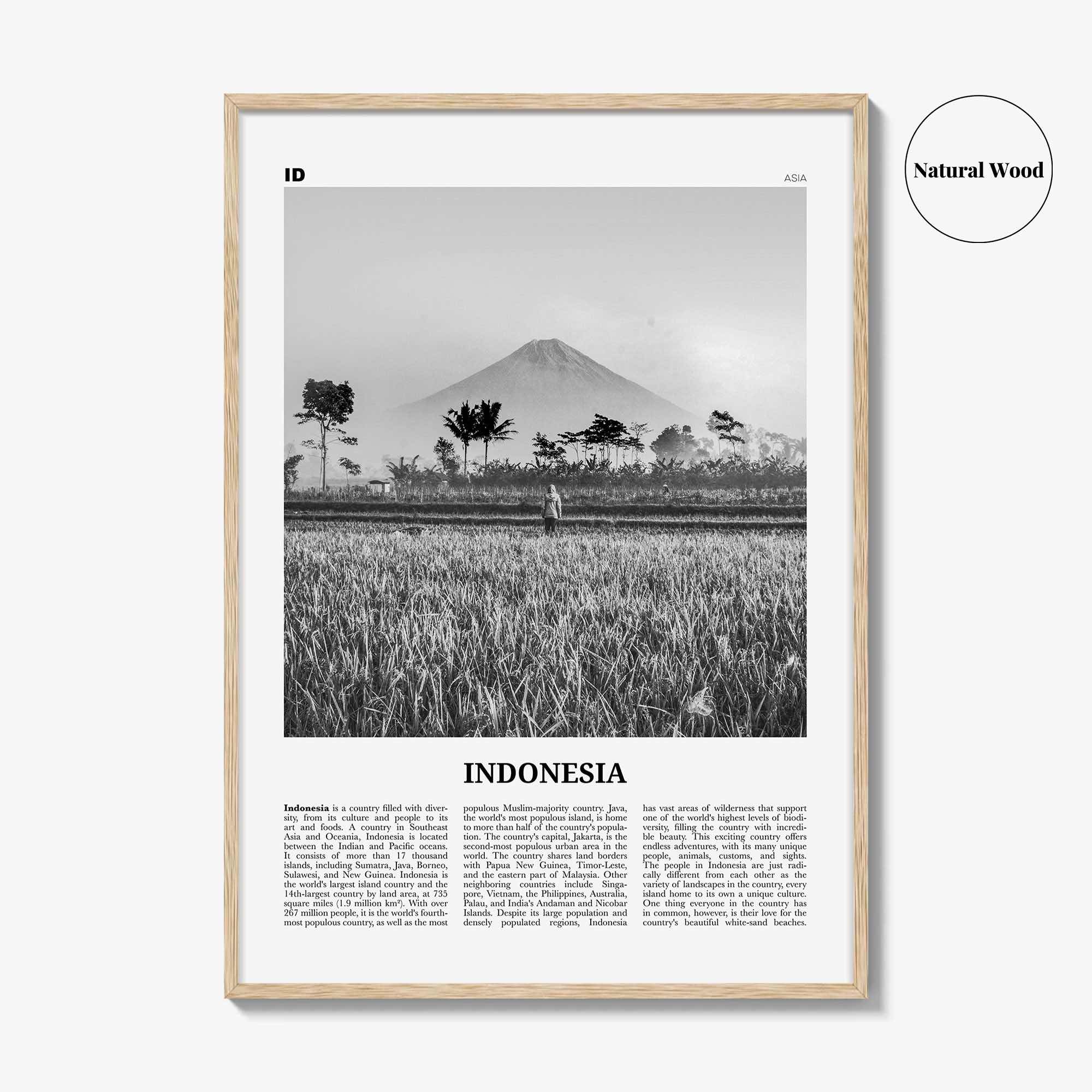 Indonesia Print Black and White No 1, Indonesia Wall Art, Indonesia Poster, Indonesia Photo, Indonesia, Jakarta, Java, Sumatra, Asia