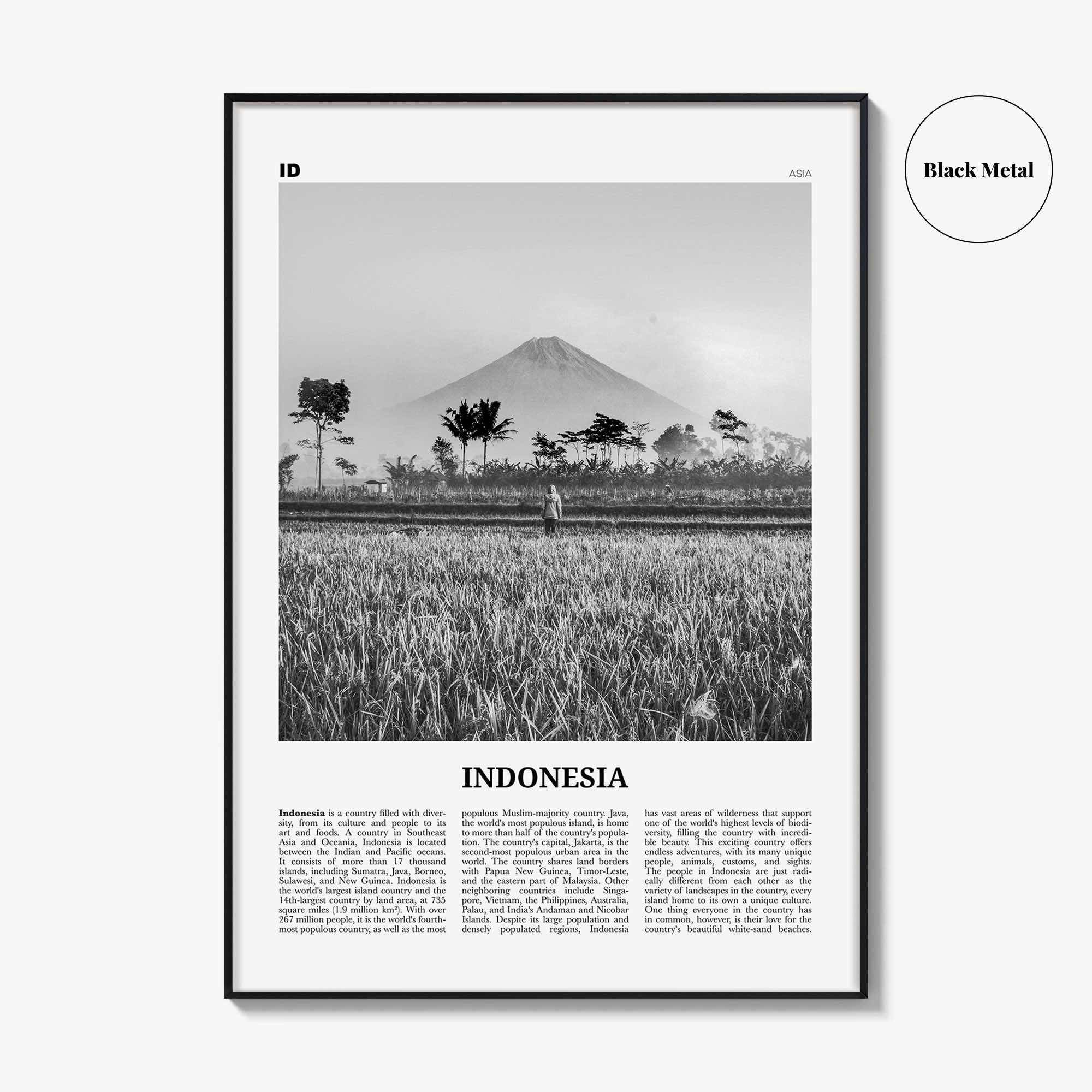 Indonesia Print Black and White No 1, Indonesia Wall Art, Indonesia Poster, Indonesia Photo, Indonesia, Jakarta, Java, Sumatra, Asia