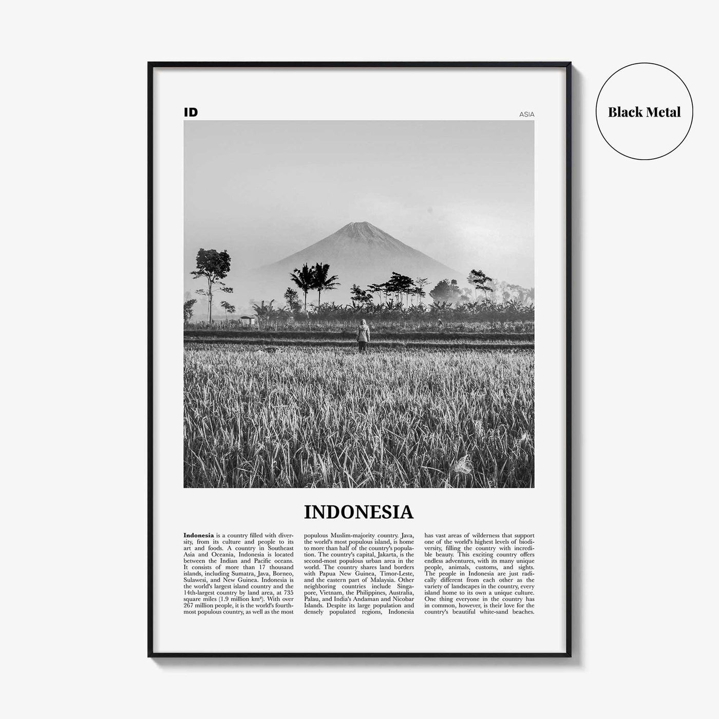 Indonesia Print Black and White No 1, Indonesia Wall Art, Indonesia Poster, Indonesia Photo, Indonesia, Jakarta, Java, Sumatra, Asia