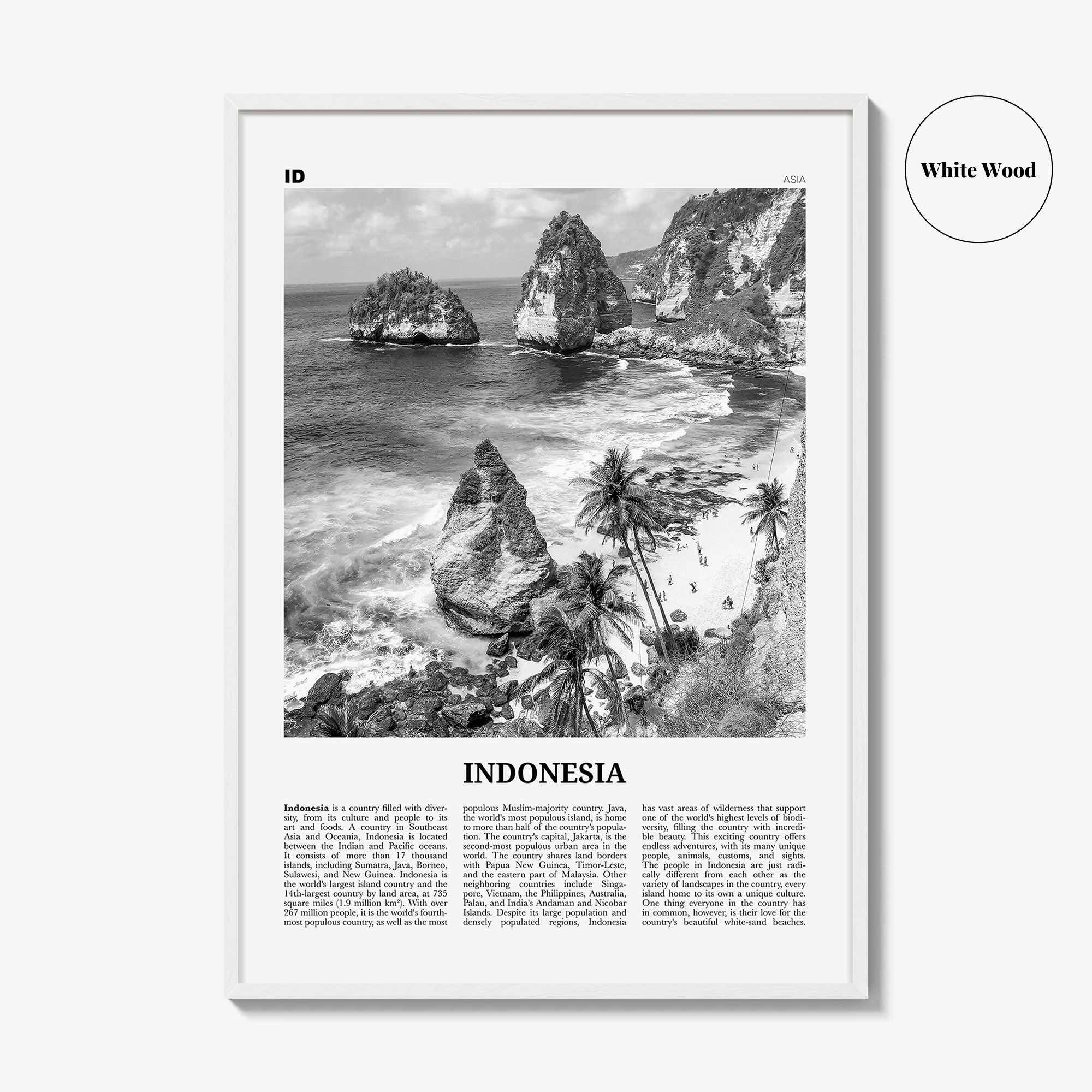 Indonesia Print Black and White No 2, Indonesia Wall Art, Indonesia Poster, Indonesia Photo, Indonesia, Jakarta, Java, Sumatra, Asia