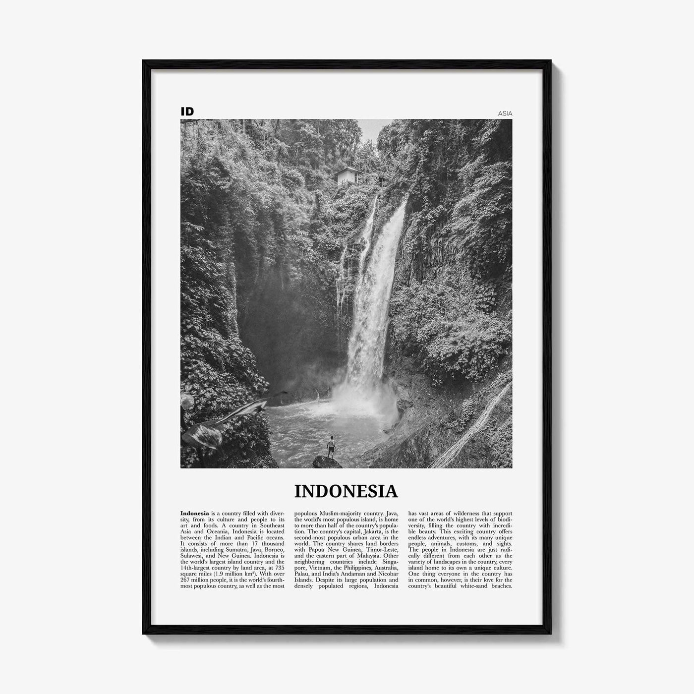 Indonesia Print Black and White No 3, Indonesia Wall Art, Indonesia Poster, Indonesia Photo, Indonesia, Jakarta, Java, Sumatra, Asia