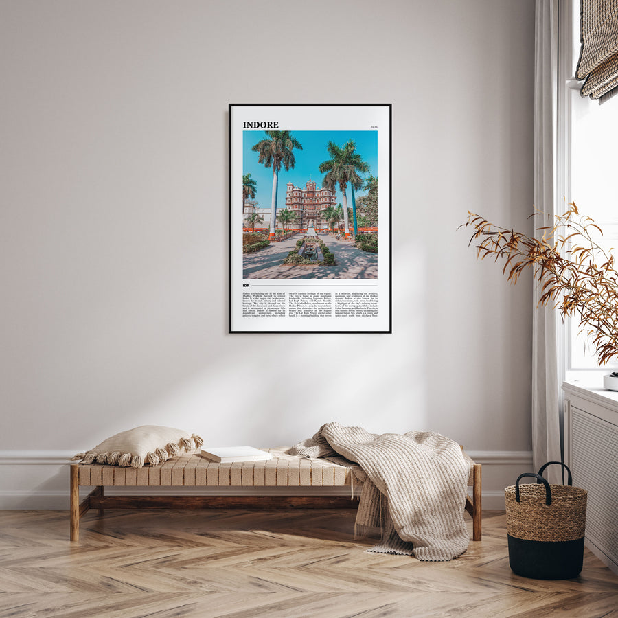 Indore Travel Color Poster