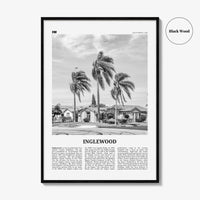 Inglewood Print Black and White, Inglewood Wall Art, Inglewood Poster, Inglewood Photo, California, USA, United States, North America