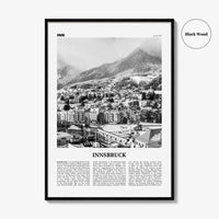 Innsbruck Print Black and White, Innsbruck Wall Art, Innsbruck Poster, Innsbruck Photo, Innsbruck Wall Decor, Austria, Österreich, Europe