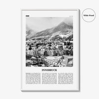 Innsbruck Print Black and White, Innsbruck Wall Art, Innsbruck Poster, Innsbruck Photo, Innsbruck Wall Decor, Austria, Österreich, Europe