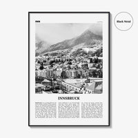Innsbruck Print Black and White, Innsbruck Wall Art, Innsbruck Poster, Innsbruck Photo, Innsbruck Wall Decor, Austria, Österreich, Europe