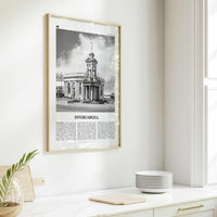 Invercargill Print Black and White, Invercargill Art, Invercargill Poster, Invercargill Photo, Invercargill Wall Décor, Invercargill Map