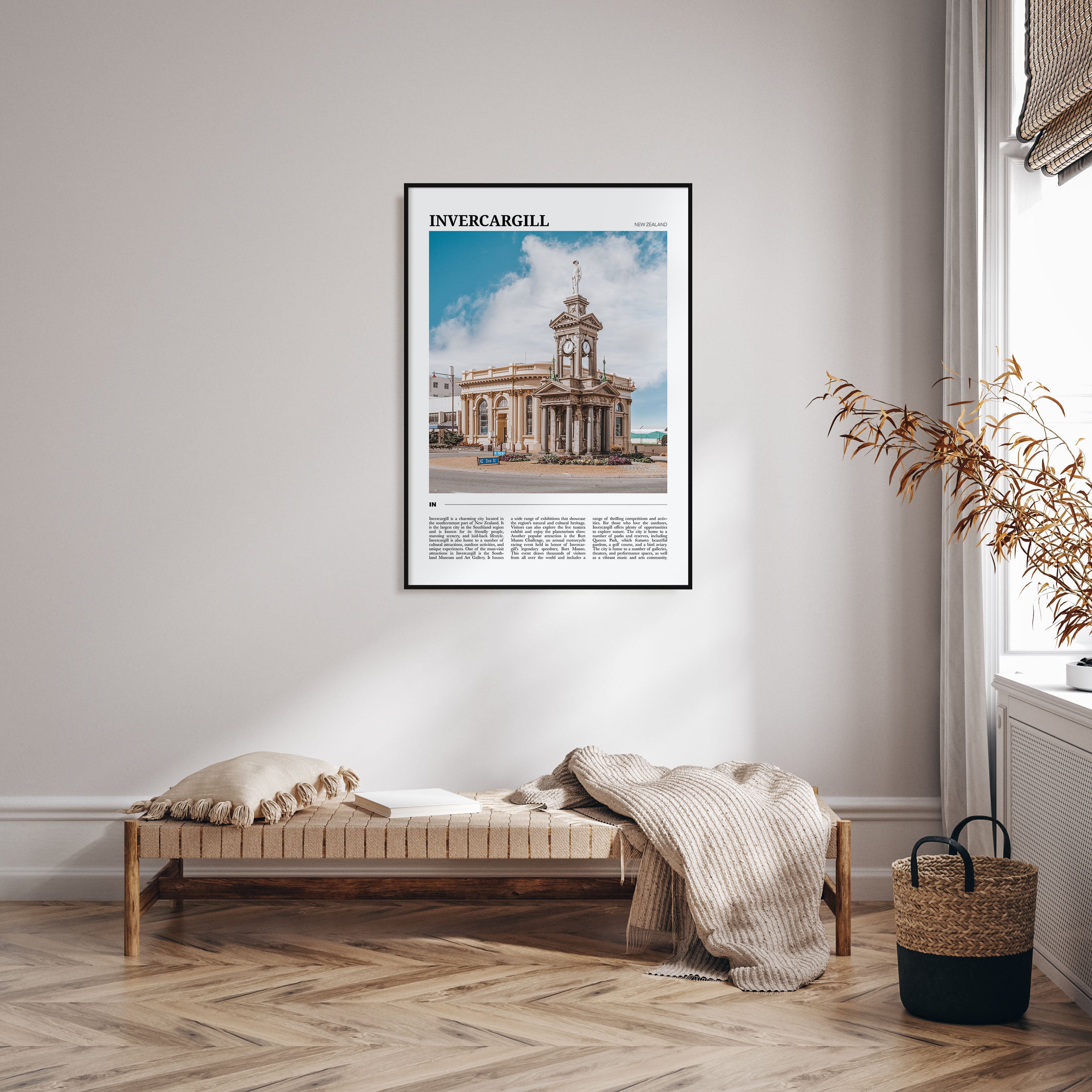 Invercargill Travel Color Poster