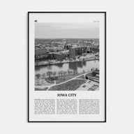 Iowa City Travel B&W Poster