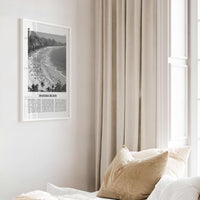 Ipanema Beach Print Black and White, Ipanema Beach Wall Art, Ipanema Beach Poster, Ipanema Beach Photo, Ipanema Beach Wall Décor, Brazil