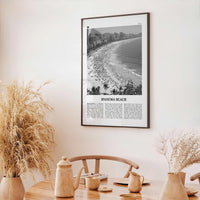Ipanema Beach Print Black and White, Ipanema Beach Wall Art, Ipanema Beach Poster, Ipanema Beach Photo, Ipanema Beach Wall Décor, Brazil