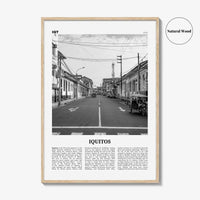 Iquitos Print Black and White, Iquitos Wall Art, Iquitos Poster, Iquitos Photo, Iquitos Wall Décor, Iquitos Map, Peru